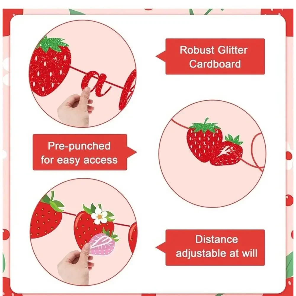 Strawberry Baby Shower Decorations - a Berry Sweet Baby Is on the Way Shower set